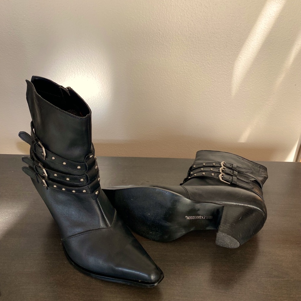 Women’s Harley Davidson Black Leather Boots